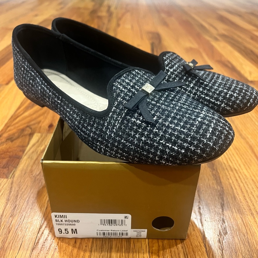 Women's Size 9.5 Charter Club Kimii Deconstructed Loafers Black
